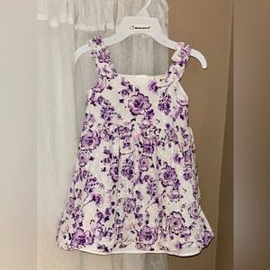 btween Purple Floral Kids Dress